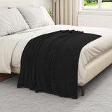 Vidaxl kleden 6 pcs zwart 130 x 150 cm fleece