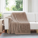 Vidaxl gooi deken kameel 200 x 150 cm fleece