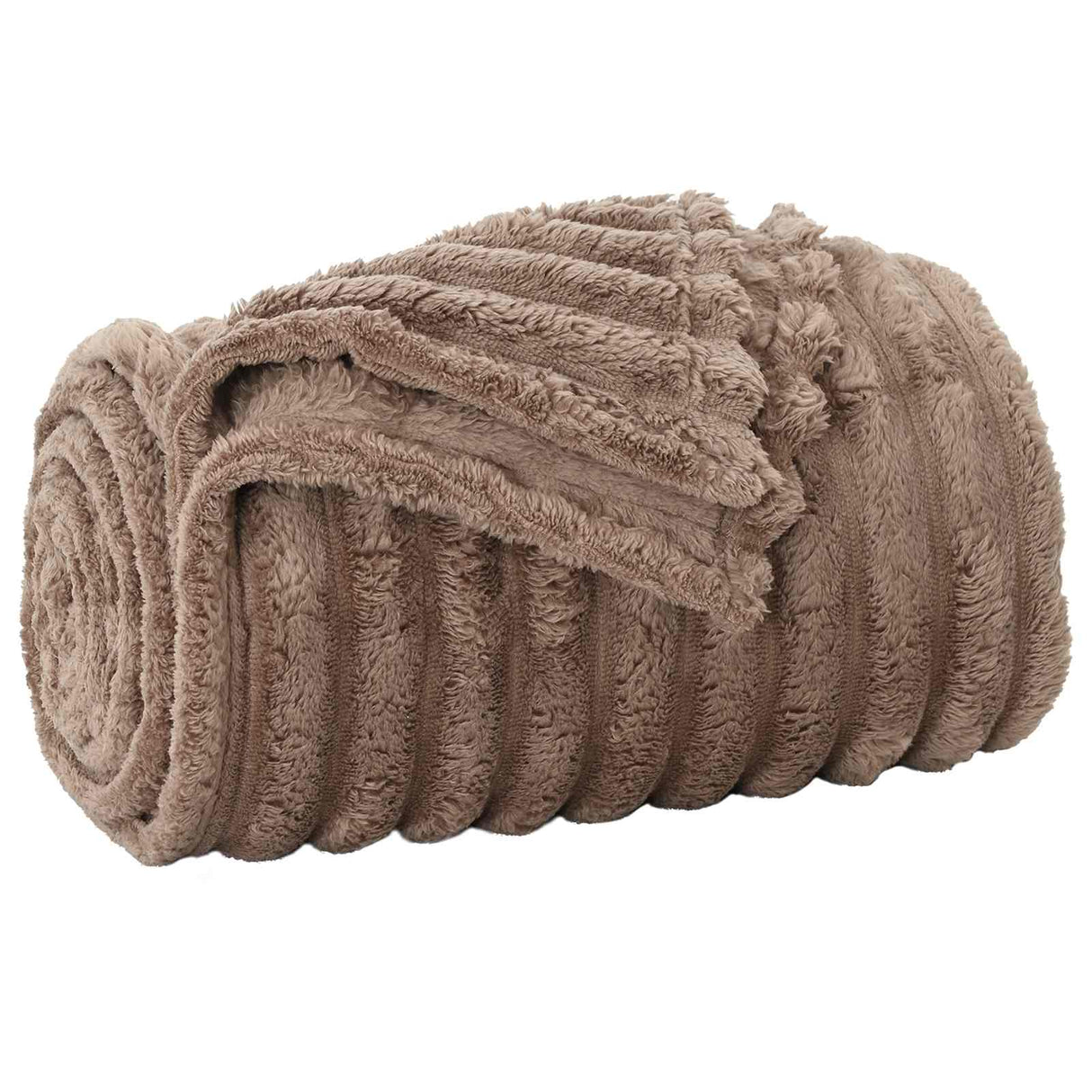 Vidaxl gooi deken kameel 200 x 150 cm fleece