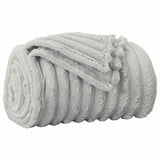 Vidaxl gooi deken grijs 200 x 150 cm fleece