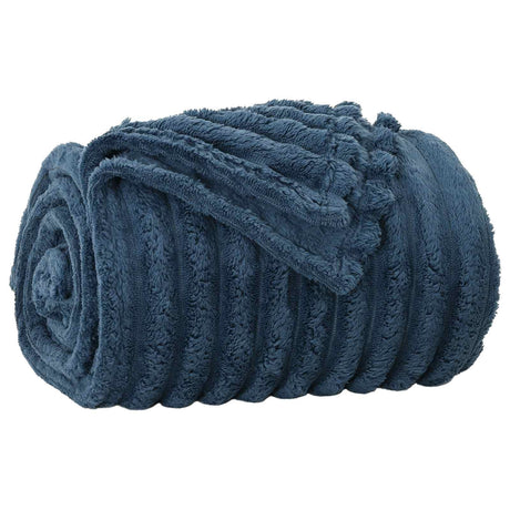 Vidaxl gooi deken marineblauw 150 x 130 cm fleece