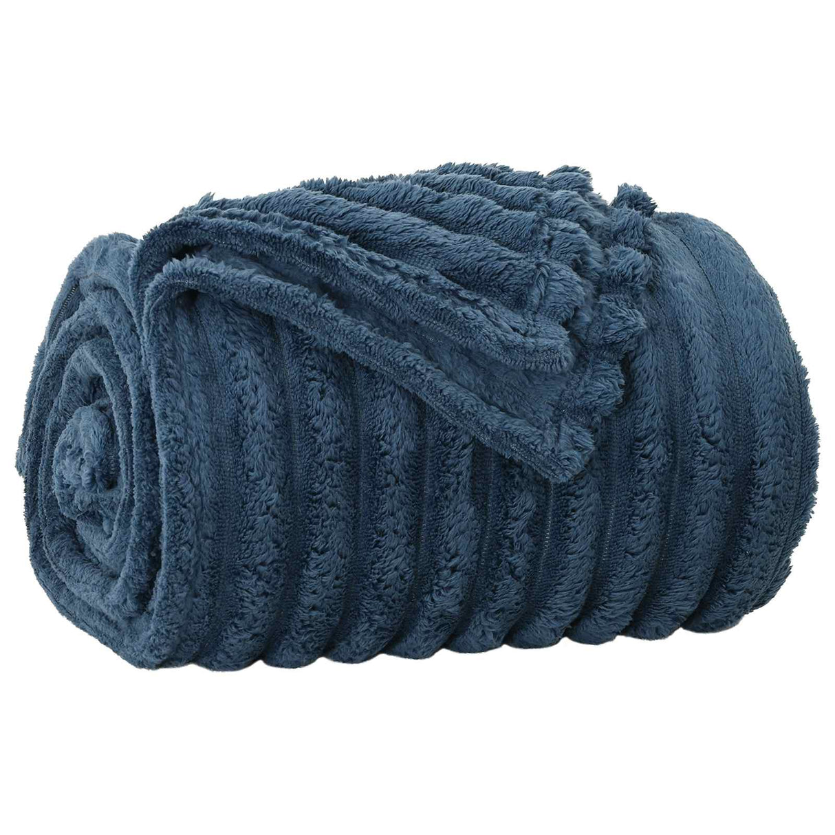 Vidaxl gooi deken marineblauw 200 x 150 cm fleece