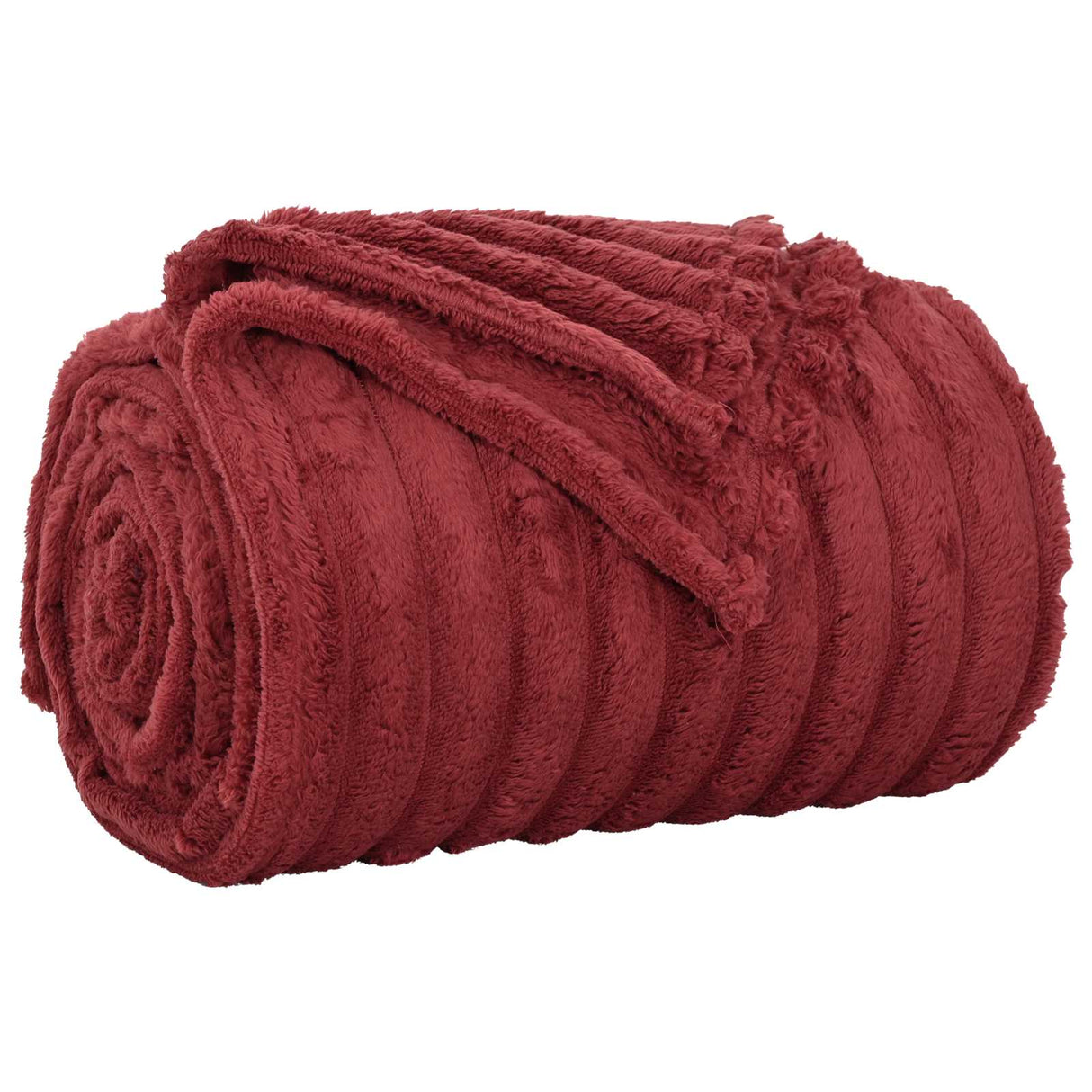 Vidaxl gooi deken bordeaux rood 200 x 150 cm fleece