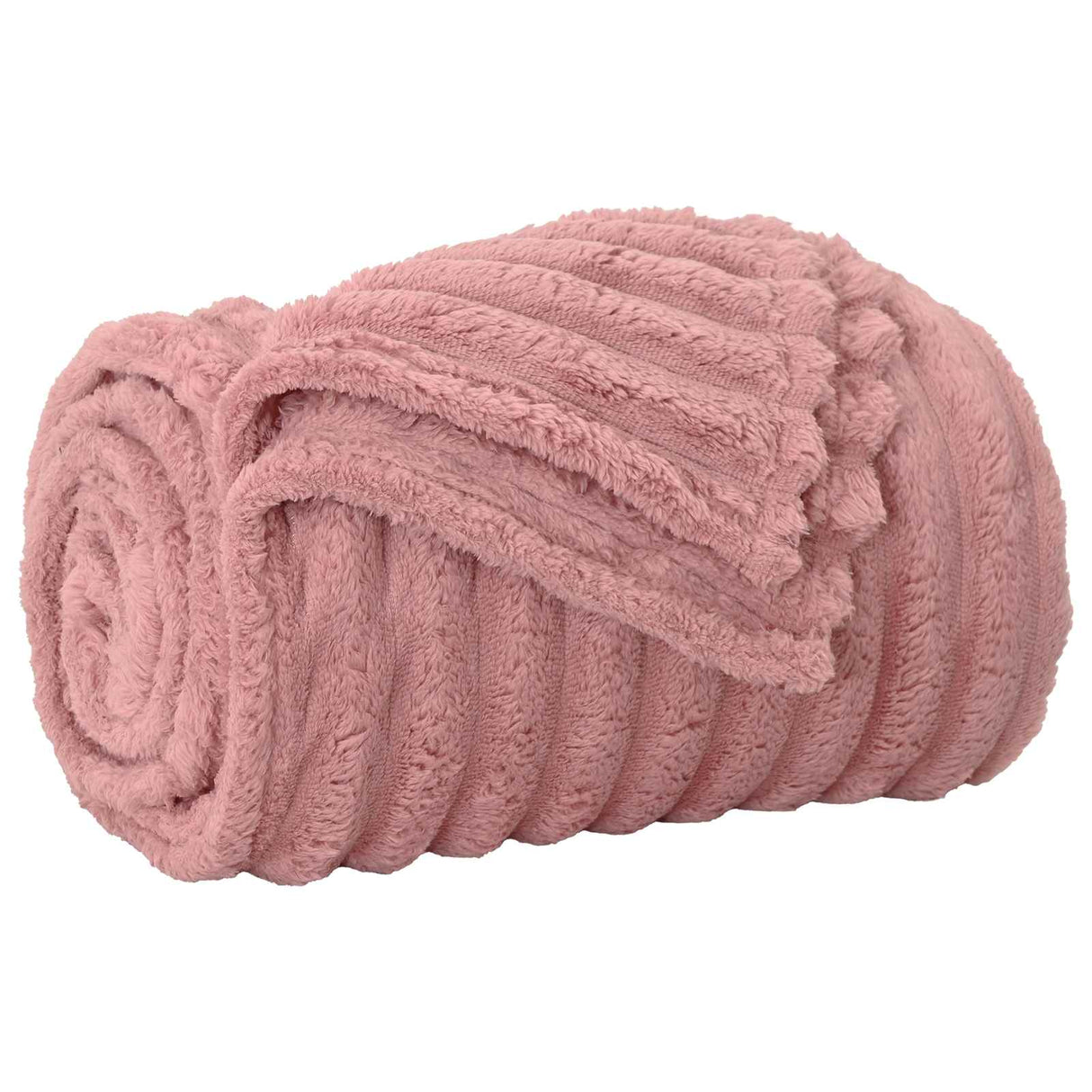 Vidaxl gooi deken roze 150 x 130 cm fleece