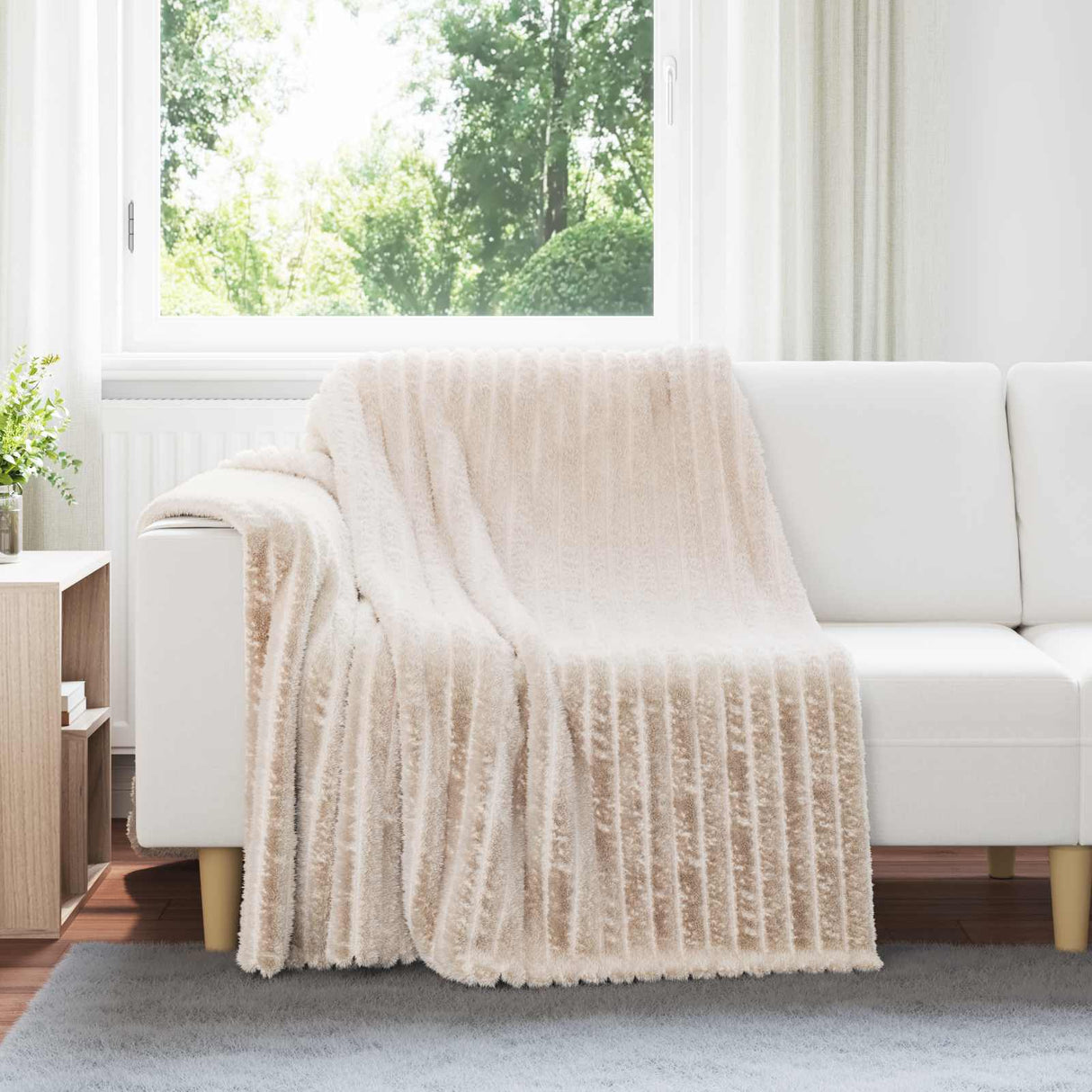 Vidaxl kleden 6 pcs beige 200 x 150 cm fleece