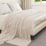 Vidaxl kleden 6 pcs beige 240 x 220 cm fleece