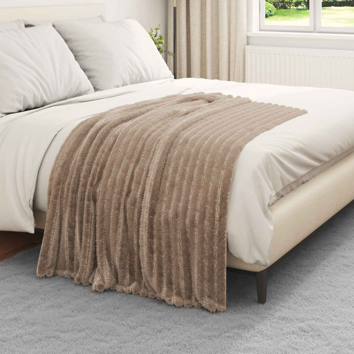 Vidaxl kleden 6 pcs kameel 150 x 130 cm fleece