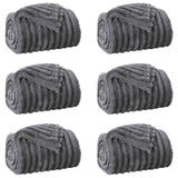 Vidaxl kleden 6 pcs donkergrijs 270 x 240 cm fleece