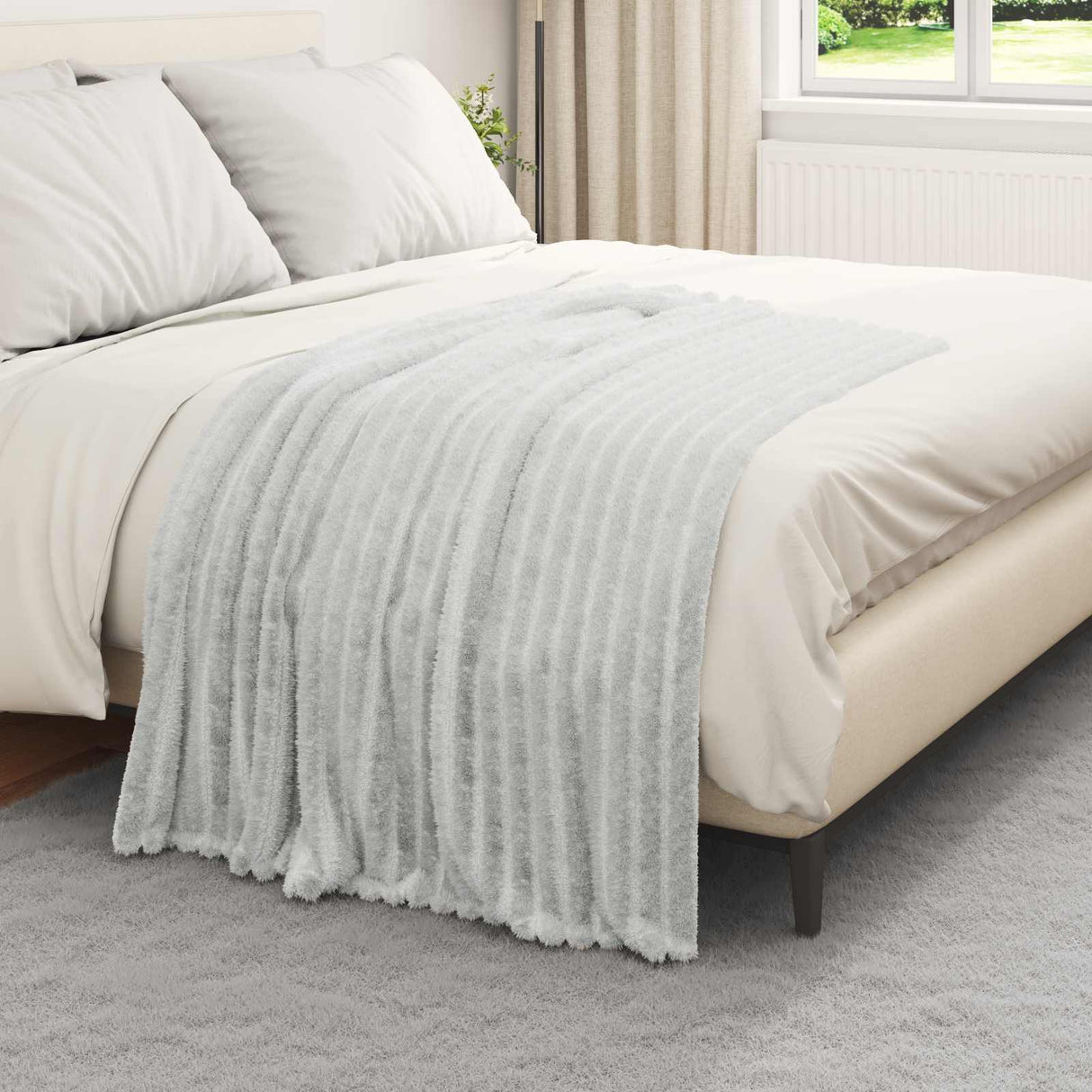 Vidaxl kleden 6 pcs grijs 150 x 130 cm fleece