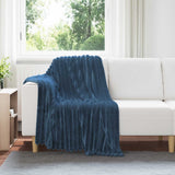 Vidaxl kleden 6 pcs marineblauw 150 x 130 cm fleece