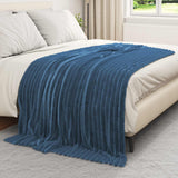 Vidaxl kleden 6 pcs marineblauw 200 x 150 cm fleece