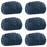 Vidaxl kleden 6 pcs marineblauw 270 x 240 cm fleece