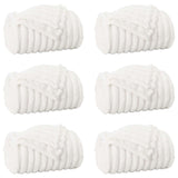 Vidaxl kleden 6 pcs wit 240 x 220 cm fleece