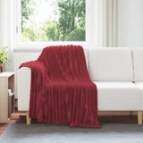 Vidaxl kleden 6 pcs bordeaux rood 150 x 130 cm fleece