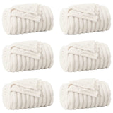 Vidaxl kleden 6 pcs crème 150 x 130 cm fleece