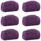 Vidaxl kleden 6 pcs paars 150 x 130 cm fleece