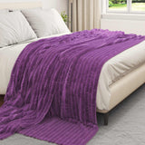 Vidaxl kleden 6 pcs paars 240 x 220 cm fleece