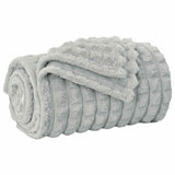 Vidaxl gooi deken grijs 200 x 150 cm fleece