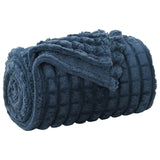Vidaxl gooi deken marineblauw 270 x 240 cm fleece