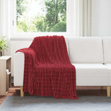 Vidaxl gooi deken bordeaux rood 150 x 130 cm fleece