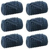 Vidaxl kleden 6 pcs marineblauw 150 x 130 cm fleece