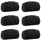 Vidaxl kleden 6 pcs zwart 270 x 240 cm fleece