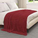 Vidaxl kleden 6 st bordeaux rood 200 x 150 cm 4.5 kg fleece