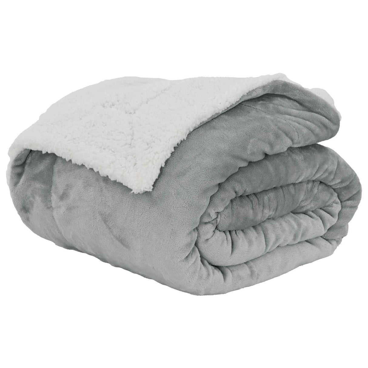 Vidaxl gooi deken grijs 130 x 150 cm fleece