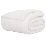 Vidaxl gooi deken wit 130 x 150 cm fleece