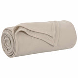 Vidaxl gooi deken beige 170 x 130 cm fleece