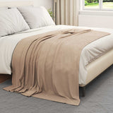 Vidaxl gooi deken kameel 200 x 150 cm fleece