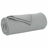 Vidaxl gooi deken grijs 170 x 130 cm fleece