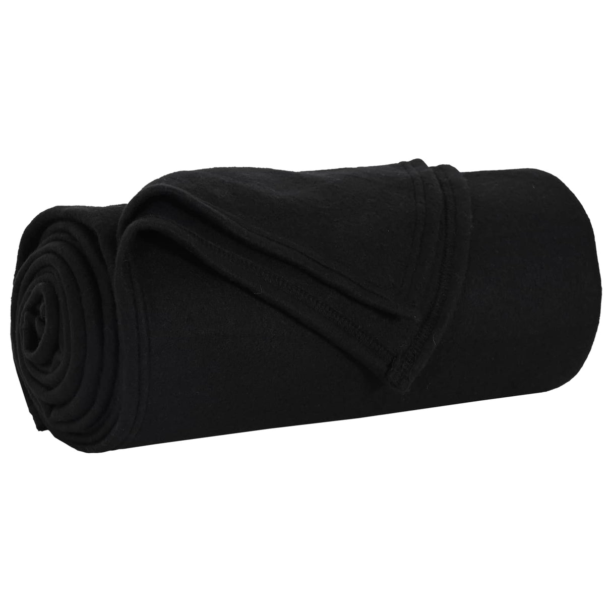 Vidaxl gooi deken zwart 200 x 150 cm fleece