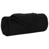 Vidaxl gooi deken zwart 200 x 150 cm fleece