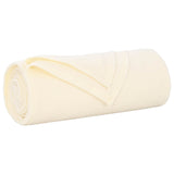 Vidaxl gooi deken crème 170 x 130 cm fleece