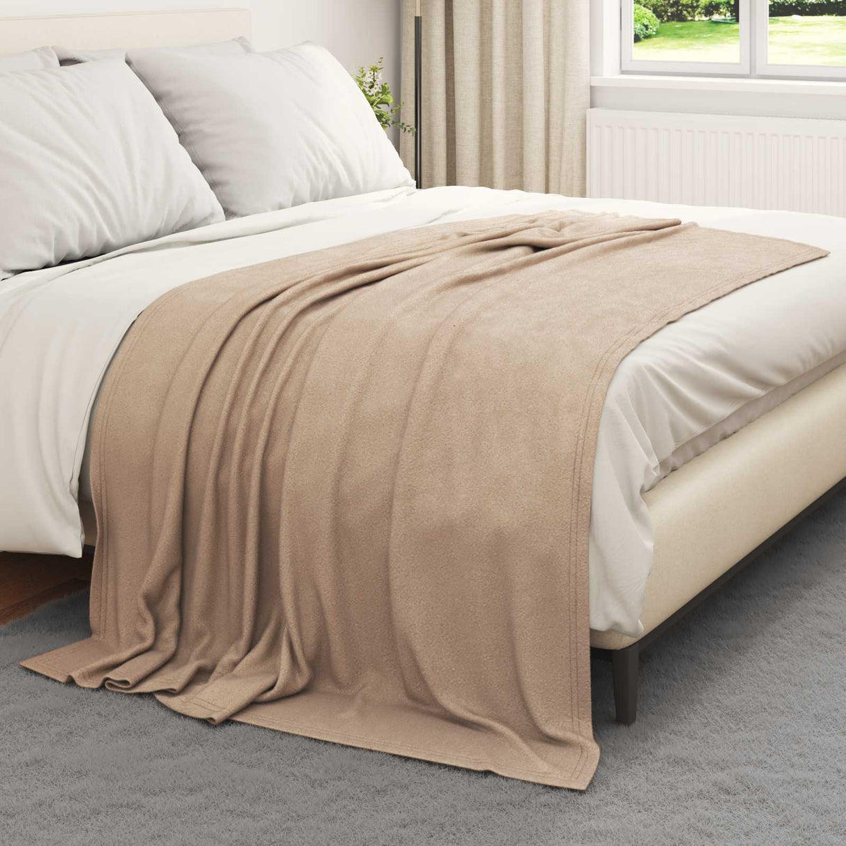 Vidaxl kleden 6 pcs kameel 200 x 150 cm fleece