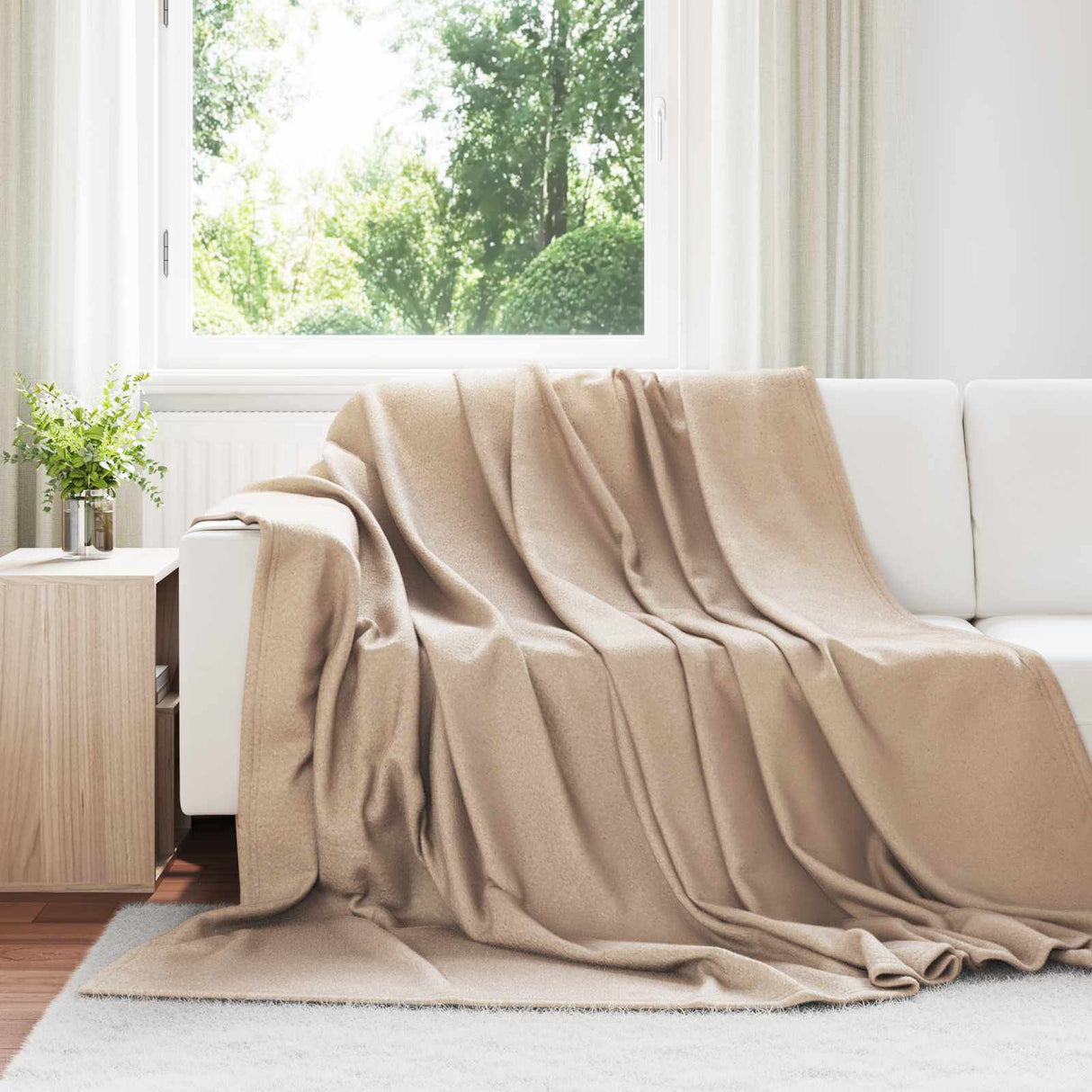 Vidaxl kleden 6 pcs kameel 240 x 220 cm fleece