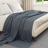 Vidaxl kleden 6 pcs donkergrijs 240 x 220 cm fleece