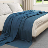 Vidaxl kleden 6 pcs marineblauw 270 x 240 cm fleece