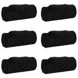 Vidaxl kleden 6 pcs zwart 170 x 130 cm fleece
