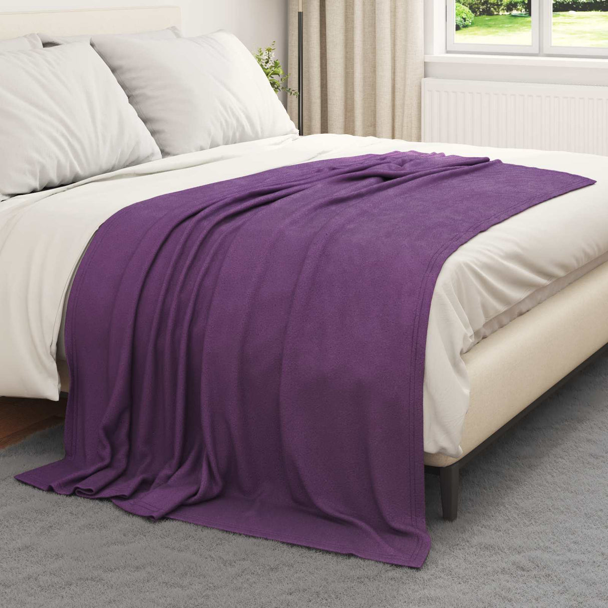 Vidaxl kleden 6 pcs paars 200 x 150 cm fleece