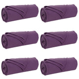 Vidaxl kleden 6 pcs paars 270 x 240 cm fleece