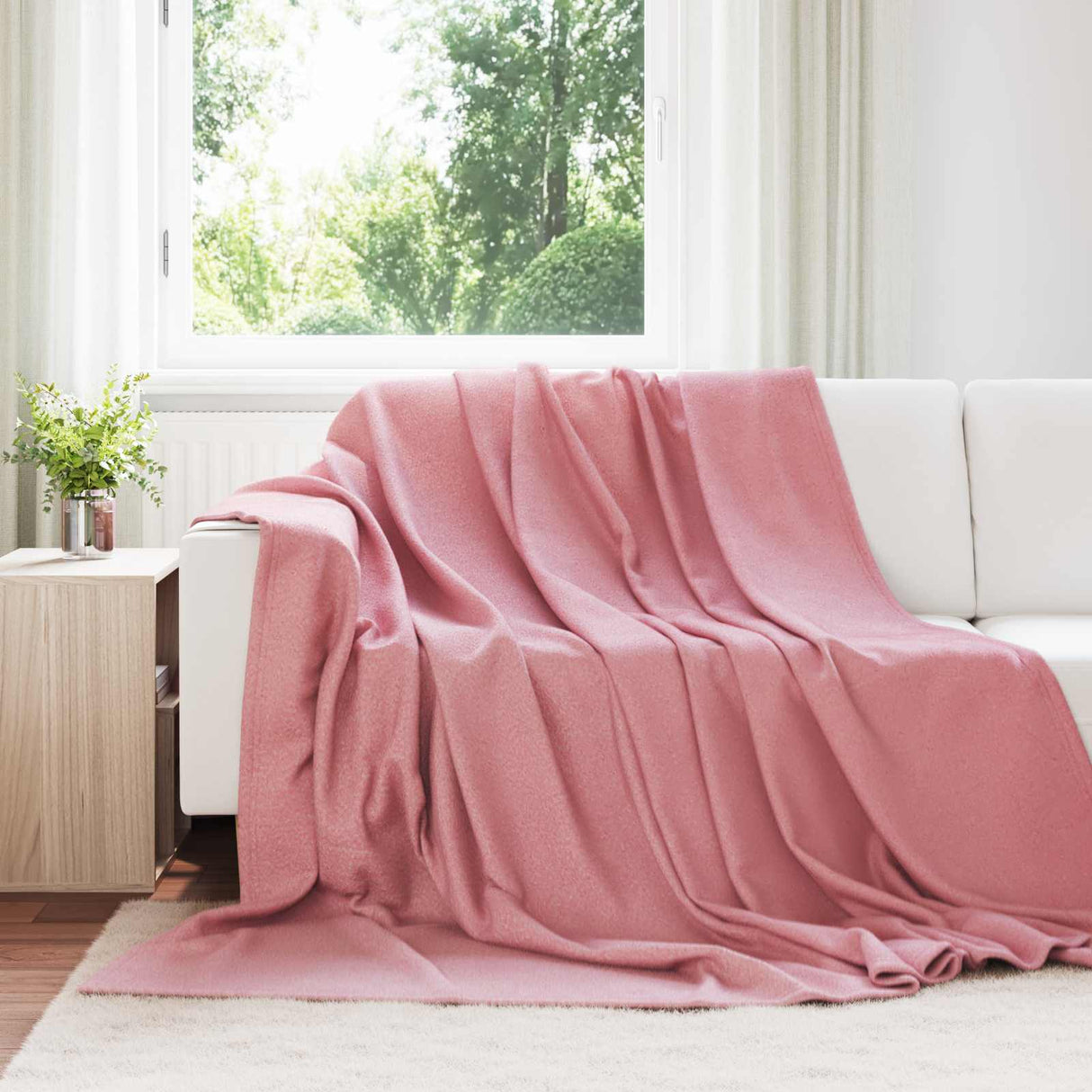 Vidaxl kleden 6 pcs roze 270 x 240 cm fleece