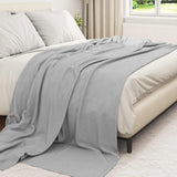 Vidaxl kleden 24 pcs grijs 270 x 240 cm fleece