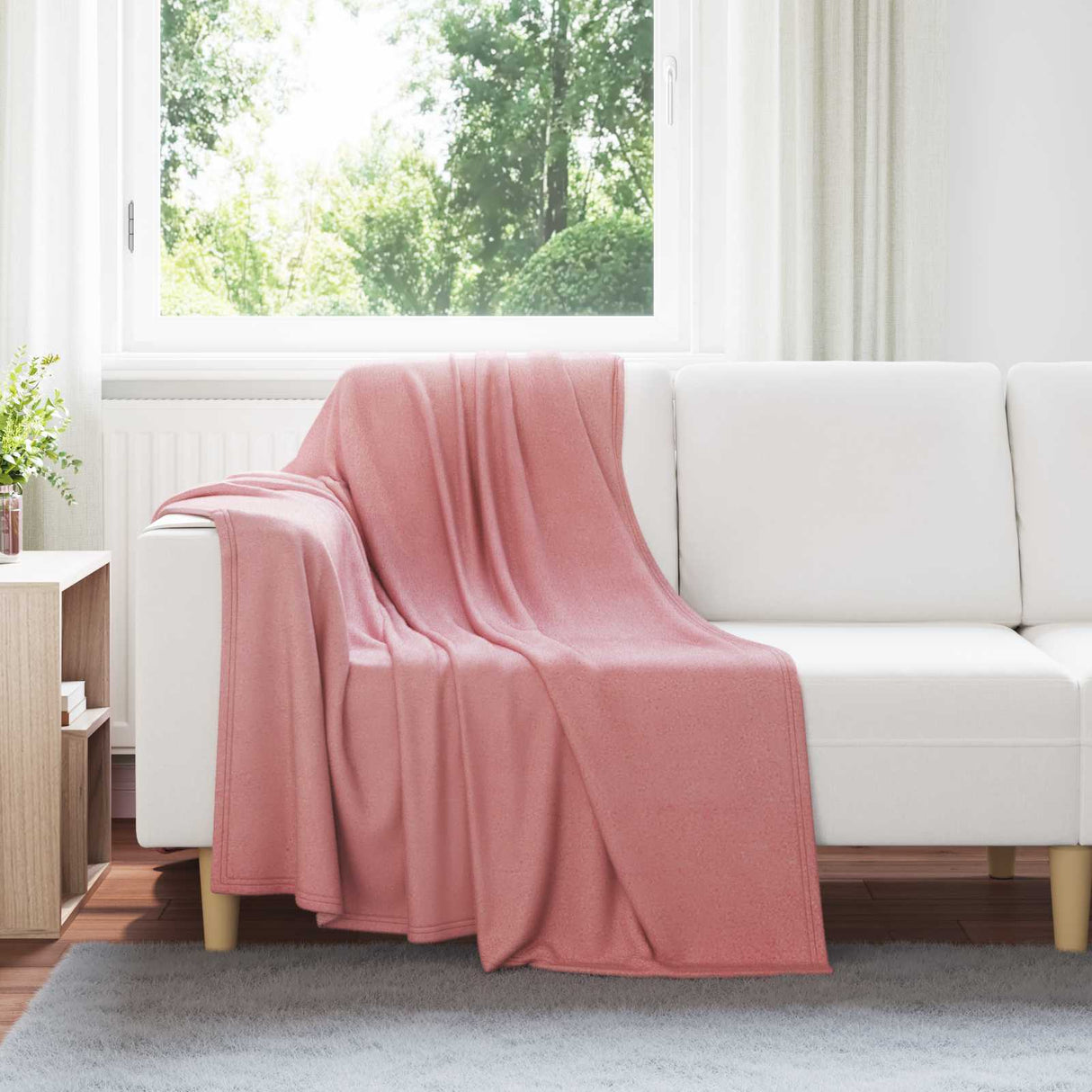 Vidaxl kleden 24 pcs roze 170 x 130 cm fleece