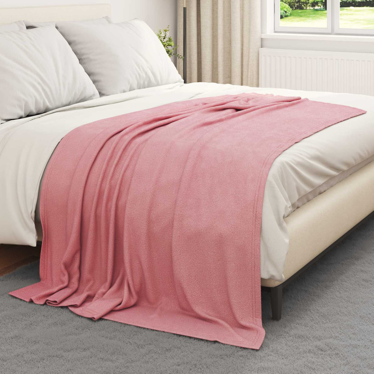 Vidaxl kleden 24 pcs roze 200 x 150 cm fleece