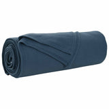 Vidaxl gooi deken marineblauw 350 x 270 cm fleece
