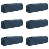Vidaxl kleden 6 pcs marineblauw 210 x 140 cm fleece