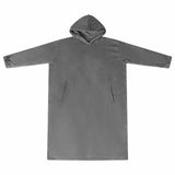 Vidaxl deken hoodie donkergrijs l flanel