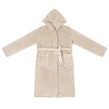 Vidaxl badjas hoodie beige l flanel